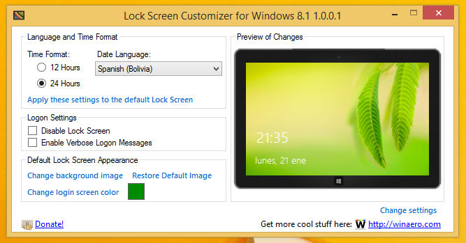 Lock Screen Customizer For Windows 8 1 V1 0 0 1 By Hb860 On Deviantart