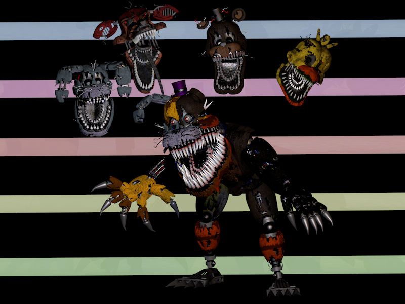 Distorted Anmitronics (c4d / fNAF4 ) Distorted nightmare by Mateus0510 on DeviantArt