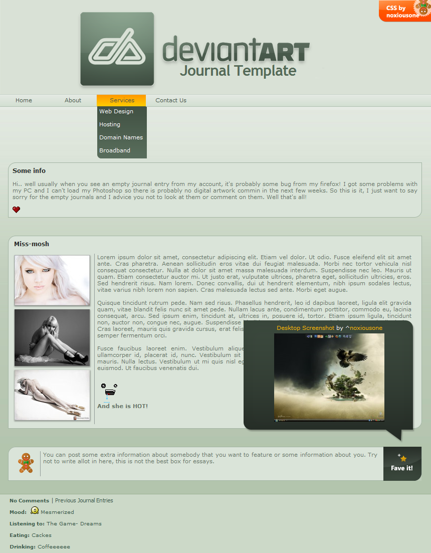 devious Journal CSS no-install