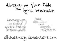 Lyric Brush Stamps