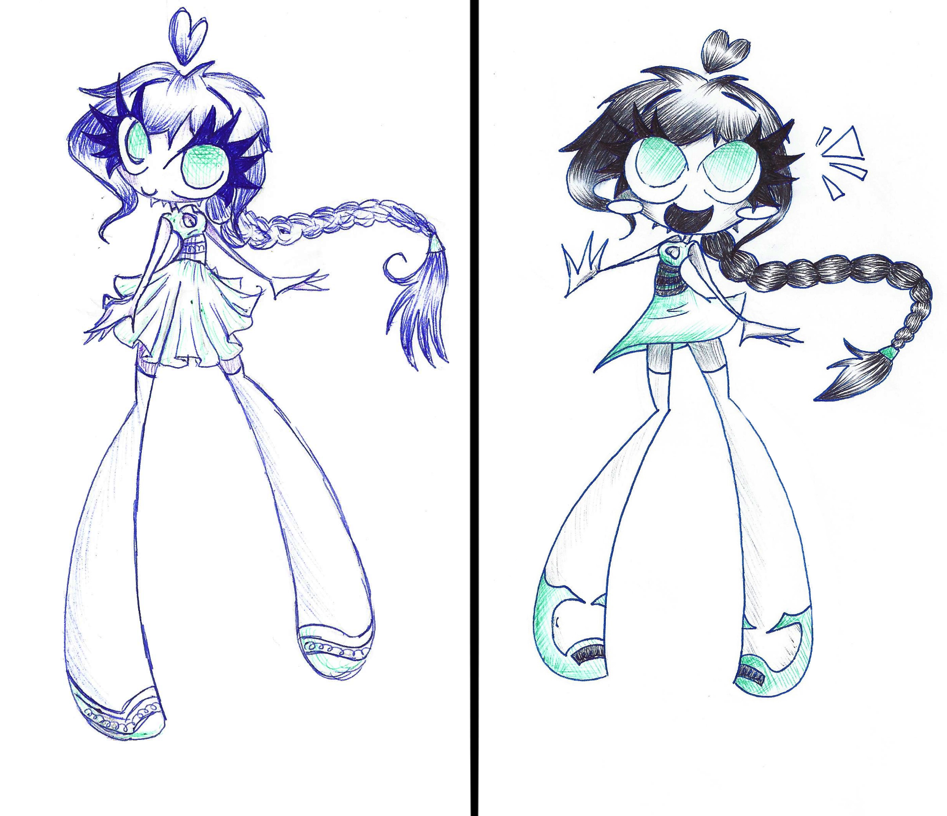 Same Girl, Different Drawings by Chr-ali3 on DeviantArt