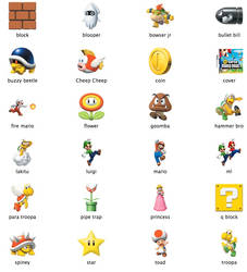 NEW Super Mario Bros. Icons