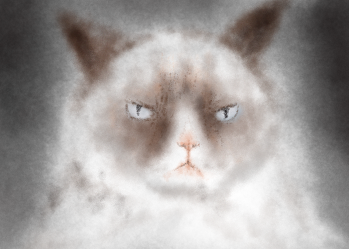 ThoughtART Drawing: Grumpy Cat