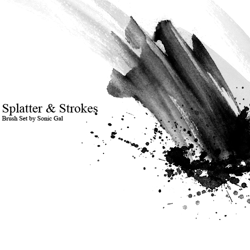 Splatter and Strokes Brush Set