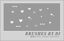 Pixel Heart Brushes