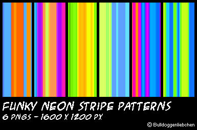 Funky Neon Stripe Patterns