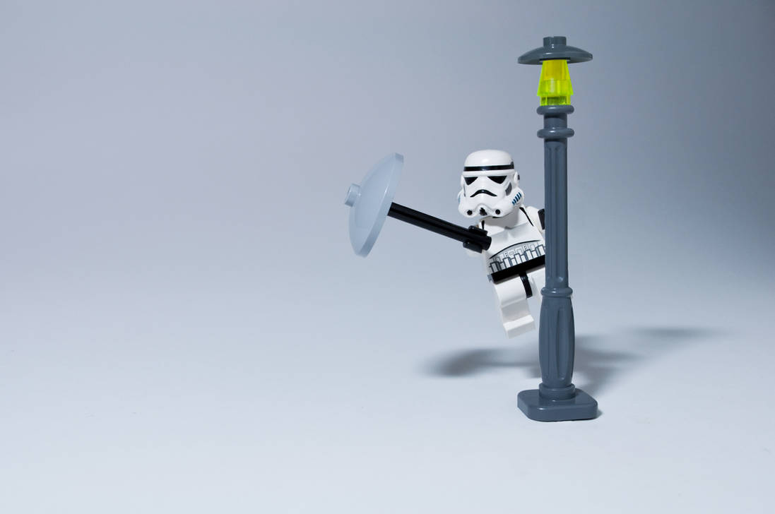 stormtrooper singing in the rain