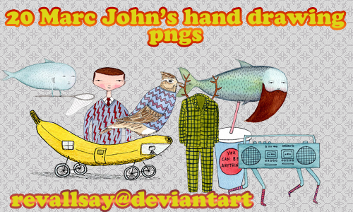 Marc John's hand drawing pngs