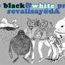 20 black and white pngs