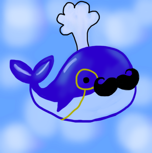Hipster whale by Idris-Astrid on DeviantArt