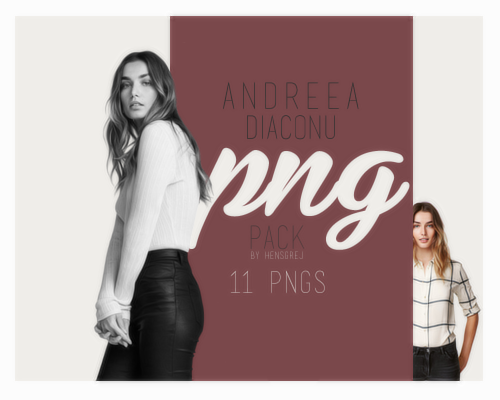 PNG Pack 08 - Andreea Diaconu