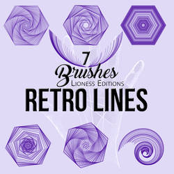 Brushes Retro Lines 7 by Kramer