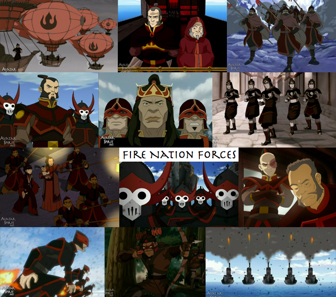 Fire Nation Forces by JackieStarSister on DeviantArt