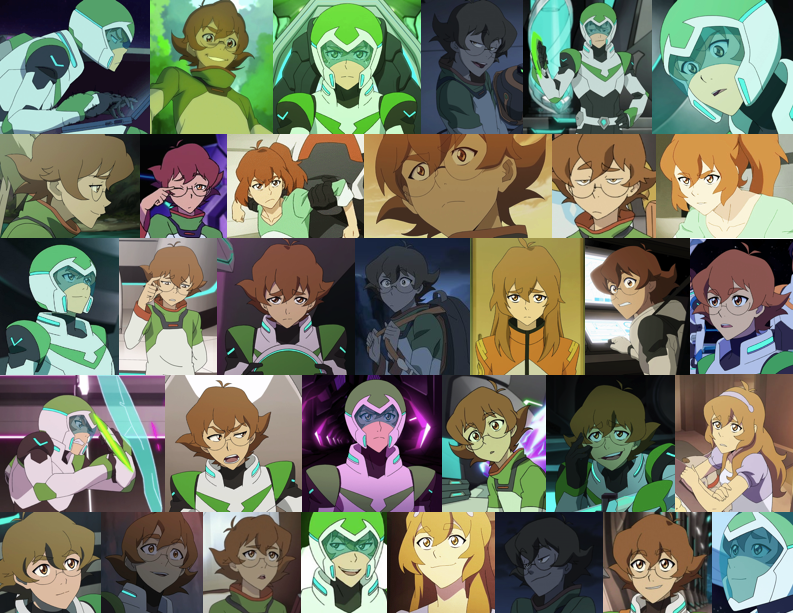 Pidge collage (seasons 1-2)