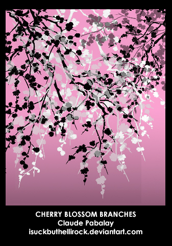 cherry blossom branches