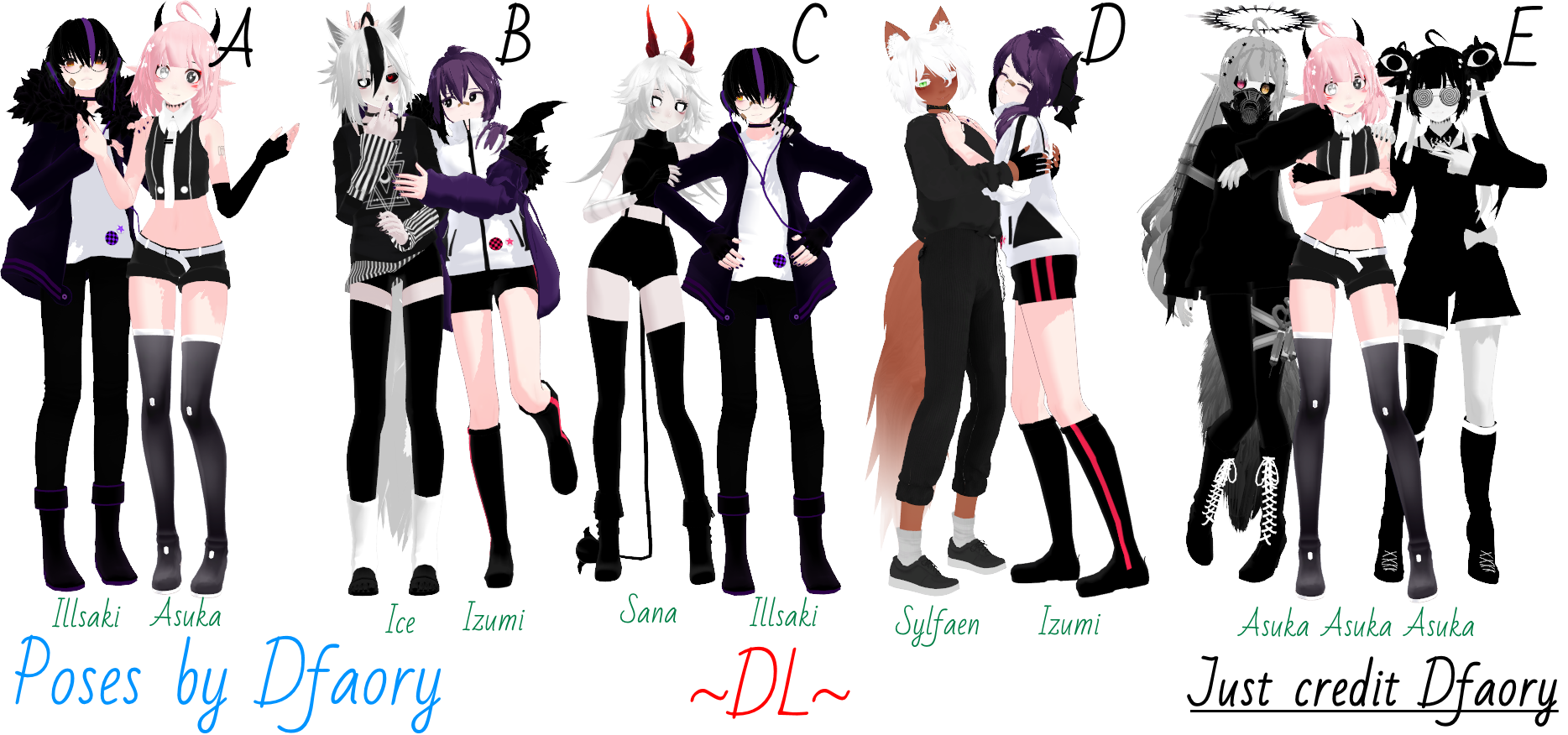2 Pose Pack DL by Dfaory on DeviantArt