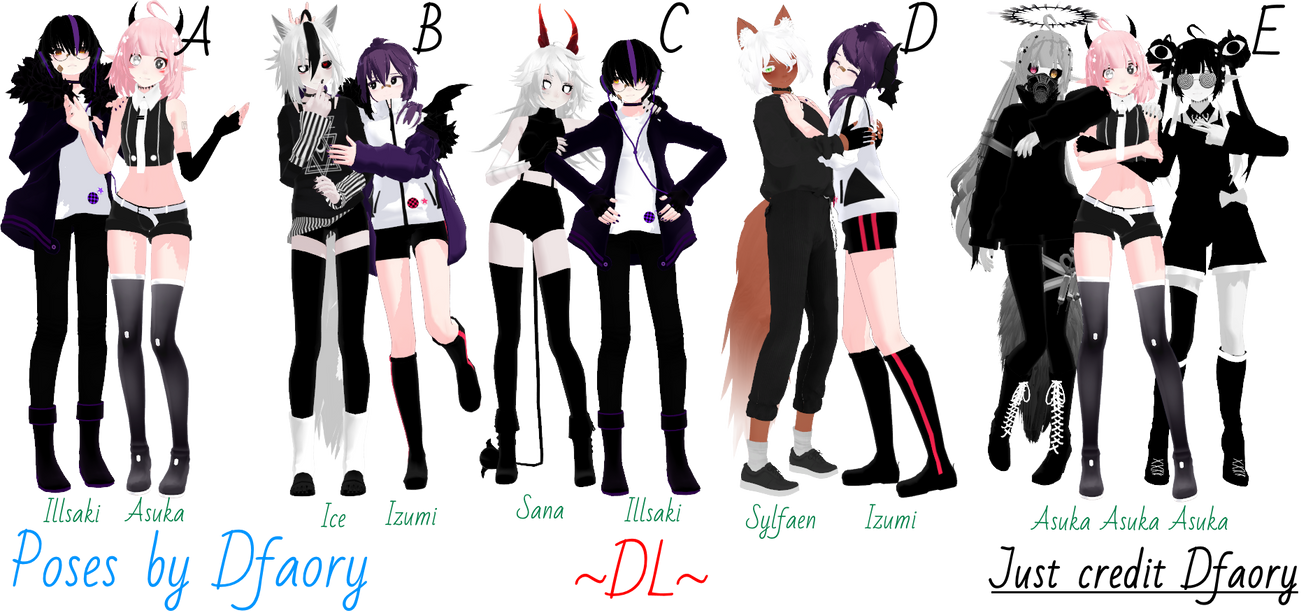 2 Pose Pack DL by Dfaory on DeviantArt