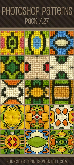 Photoshop Patterns - Pack 27 by punksafetypin on DeviantArt