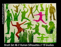 BrushSet 46 - HumanSilhouettes