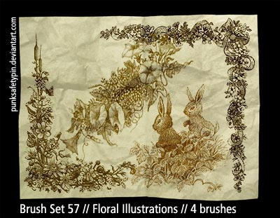 BrushSet57-FloralIllustrations