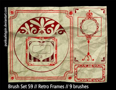 Brush Set 59 - Retro Frames