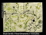 Brush Set 65 - FloralOrnaments by punksafetypin