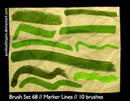 Brush Set 68 - Marker Lines