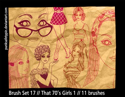 Brush Set 17 - That 70s Girls