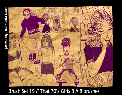 Brush Set 19 - That 70s Girls