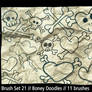 Brush Set 21 - Boney Doodles