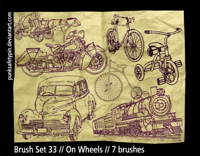 Brush Set 33 - On Wheels