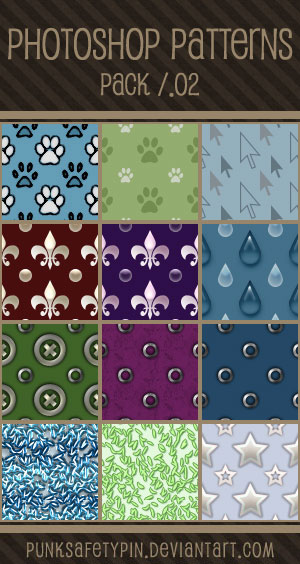 Photoshop Patterns - Pack 02 by punksafetypin on DeviantArt