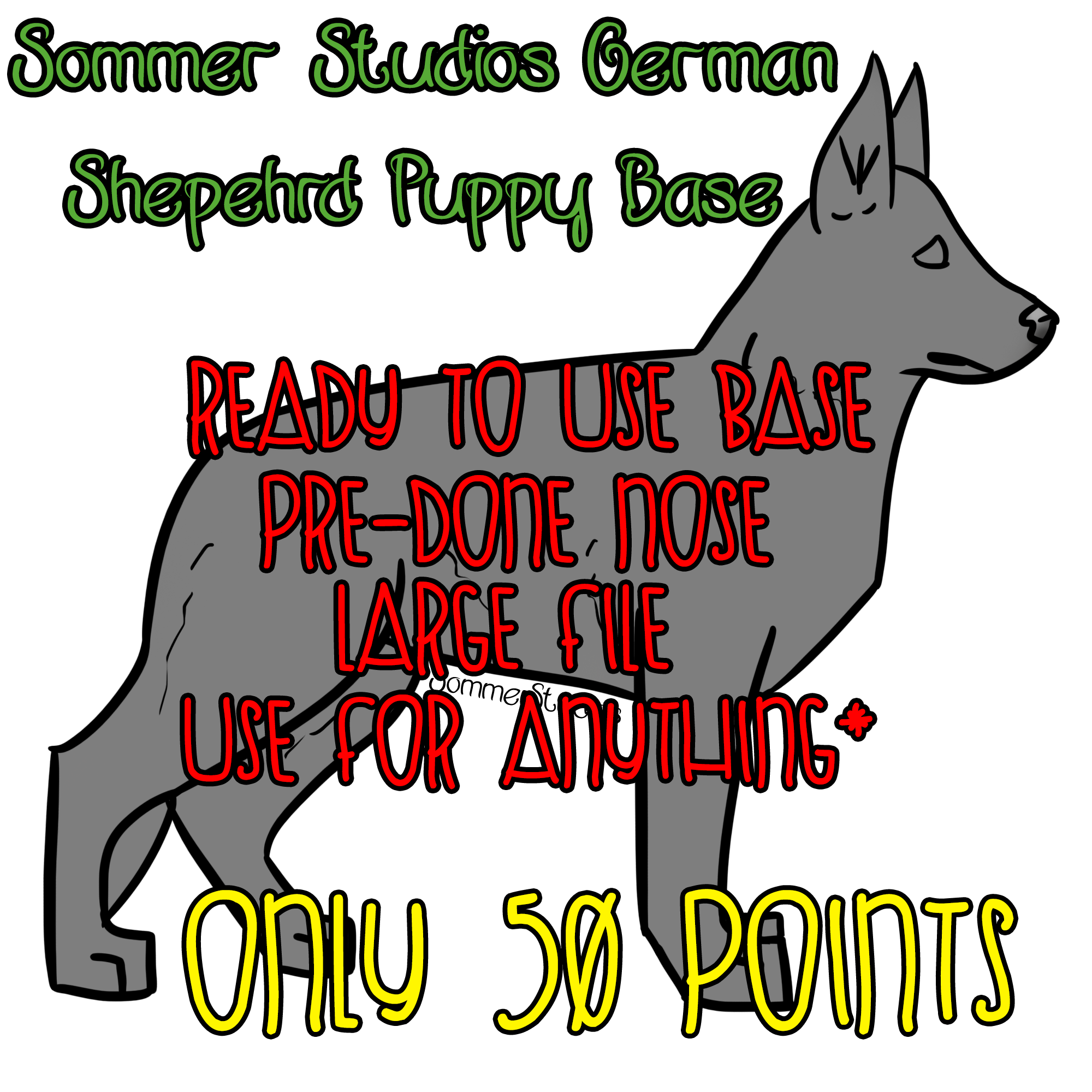 Sommer-Studios German Shepherd Puppy Base