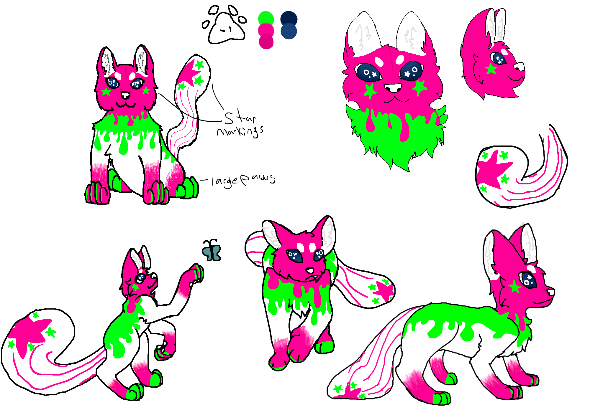 Bubbles ref sheet by AwesomePaw on DeviantArt