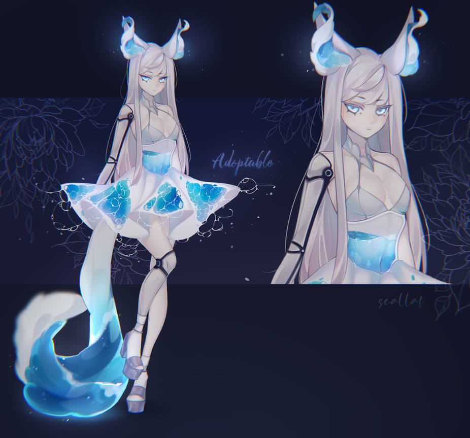 Как нарисовать кицунэ из адопт ми