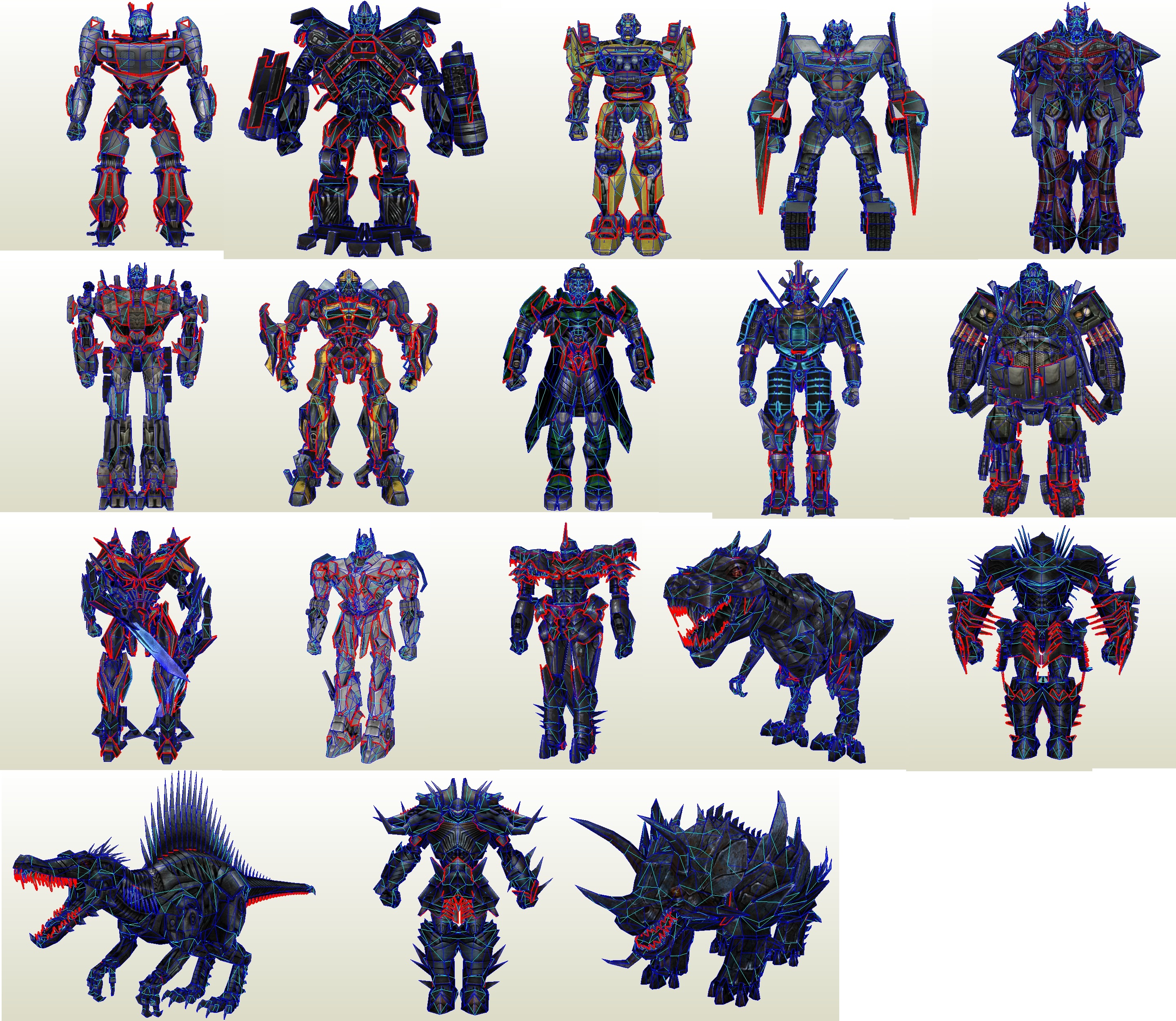 TF4 Game Android Characters Download By PapercraftKing On DeviantArt