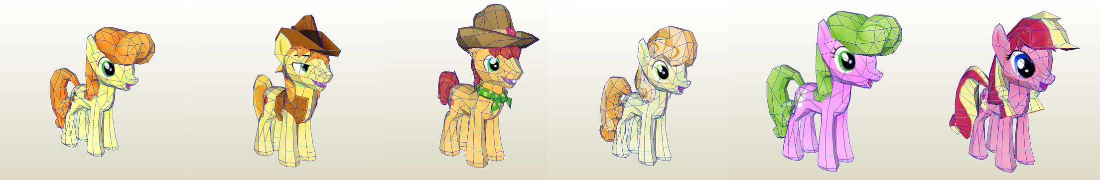 MLP Gameloft Android Sweet Apple Residents by PapercraftKing on DeviantArt