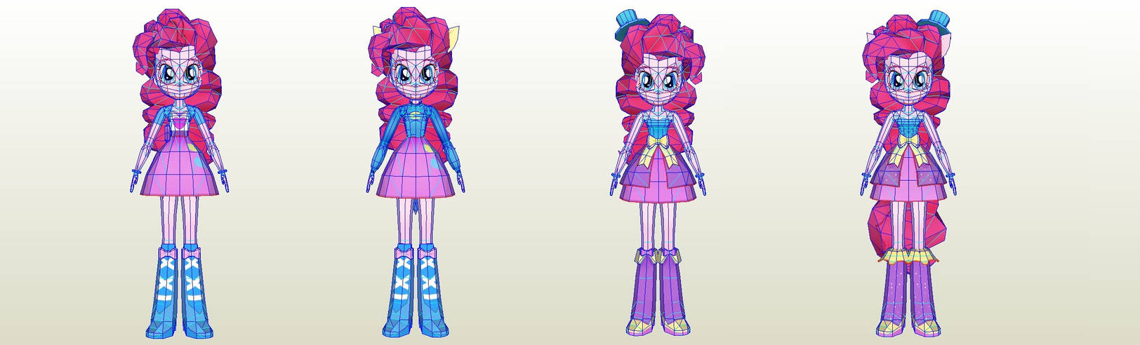 MLP Gameloft EG Pinkie Pie Pack by PapercraftKing on DeviantArt