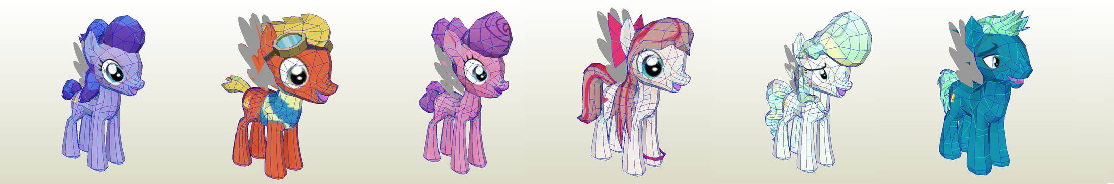 MLP Gameloft Android Wonderbolt Academy cadets by PapercraftKing on ...