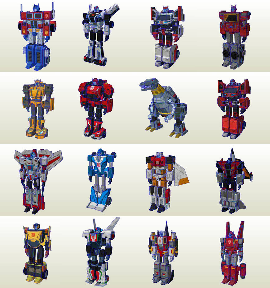 Transformers Earth Wars Pack 01 by PapercraftKing on DeviantArt