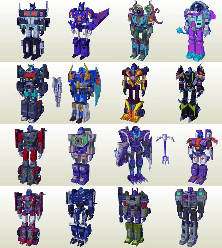 Transformers Earth Wars Pack 05 by PapercraftKing on DeviantArt