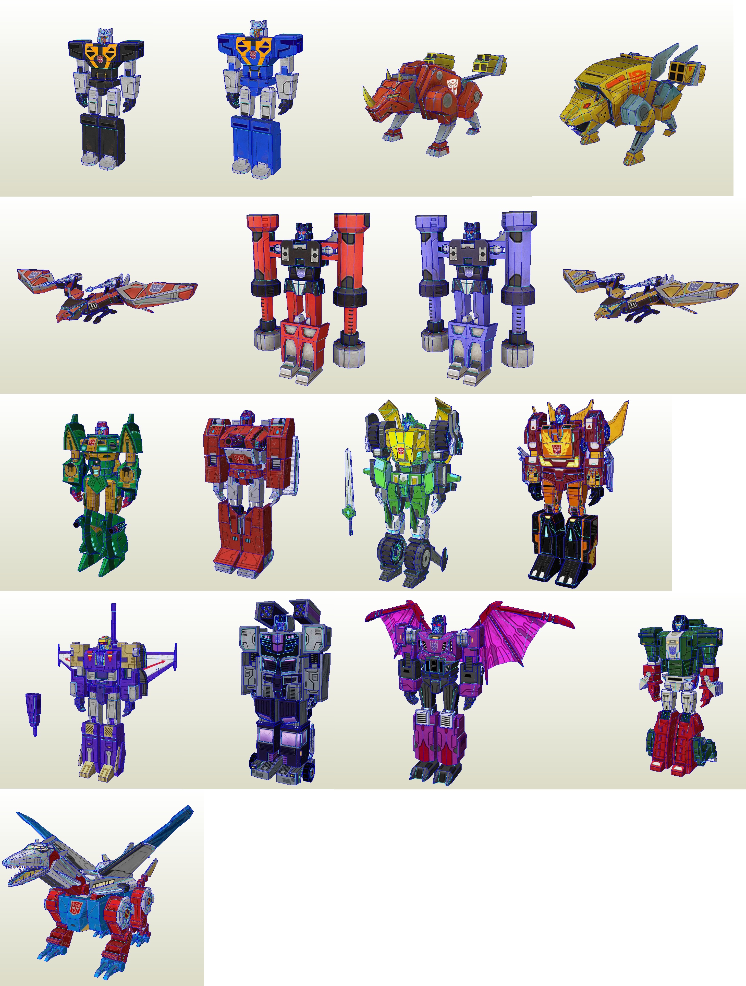 Transformers Earth Wars Pack 07 by PapercraftKing on DeviantArt
