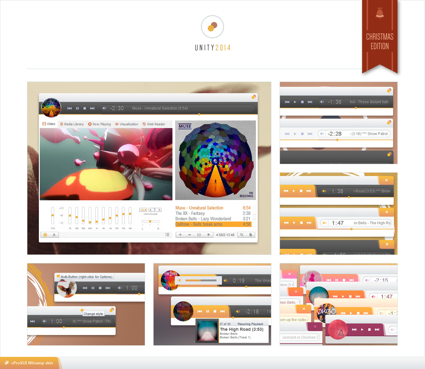 UNITY 2014 Winamp cProXUI v1.4