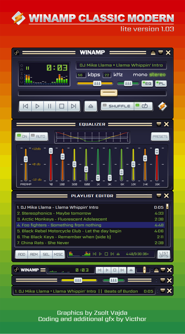 winamp line in text