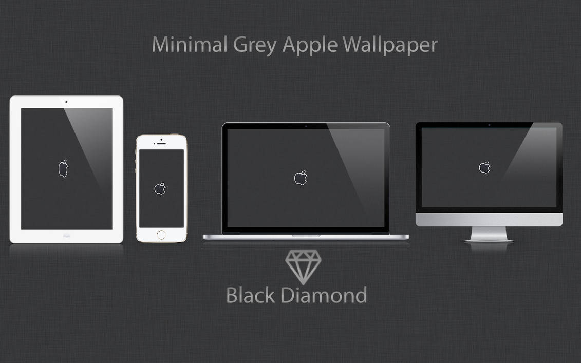 Minimal Grey Apple Wallpaper by BlackDiamondOne on DeviantArt