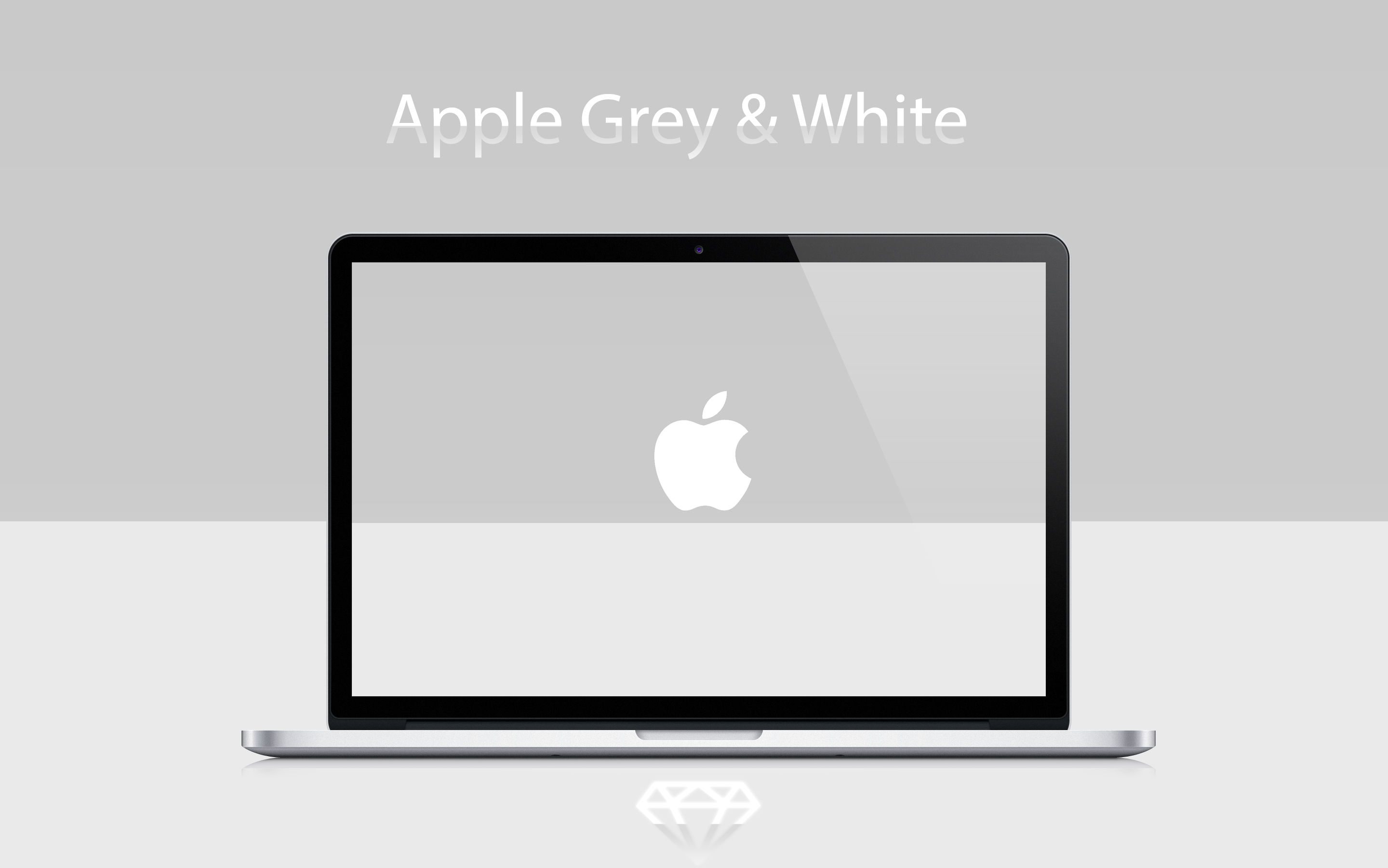 Apple Grey and White