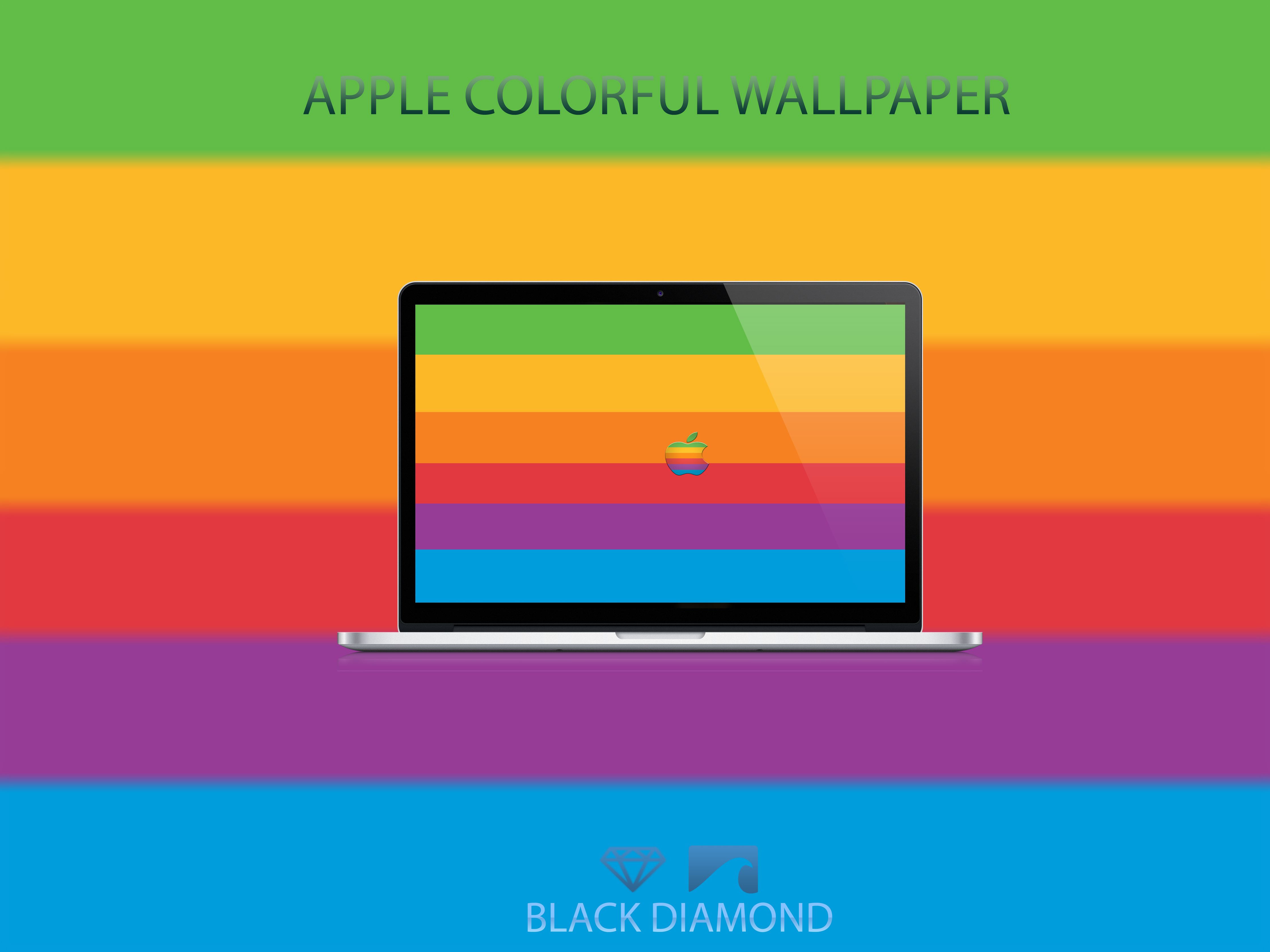 Apple Colorful Wallpaper