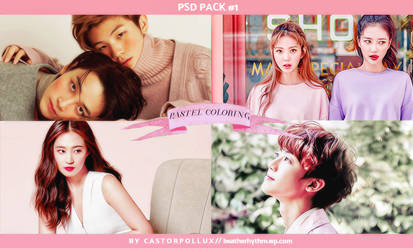 #1 PSD PACK PASTEL COLORING