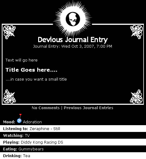 Death Note CSS - Full Page