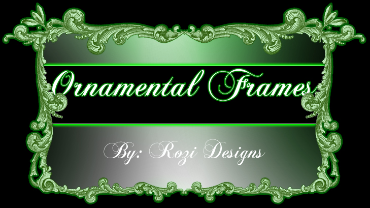 Ornamental Frames psd